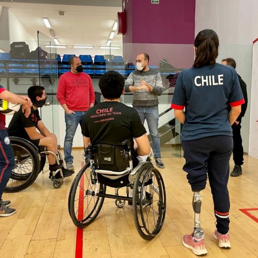 La selecció xilena d'esquí paralímpic es prepara a Encamp per als Jocs d'Hivern de Beijing