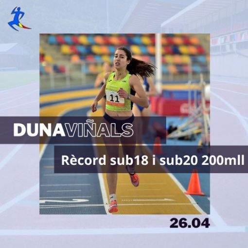 Viñals i Pagès brillen en el català d'atletisme