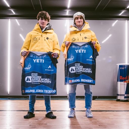 Bienert i Jordi participarant al Freeride World Cup junior