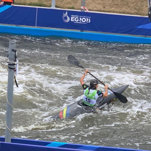 Dòria ja és a semifinals en K1 dels Jocs Europeus