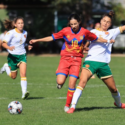 Golejada de la selecció sub15 femenina davant Bulgària (5-1)