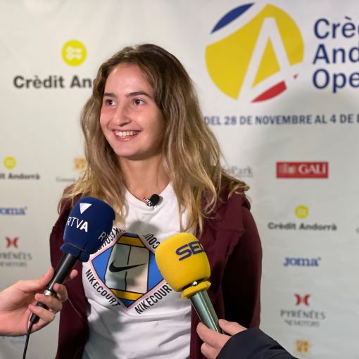 Calma tensa per Vicky Jiménez a un dia del debut al Crèdit Andorrà Open