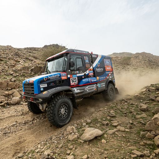 El diferencial del camió complica el Dakar d'Albert Llovera