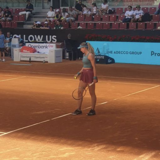 Vicky Jiménez frega la proesa al Mútua Madrid Open