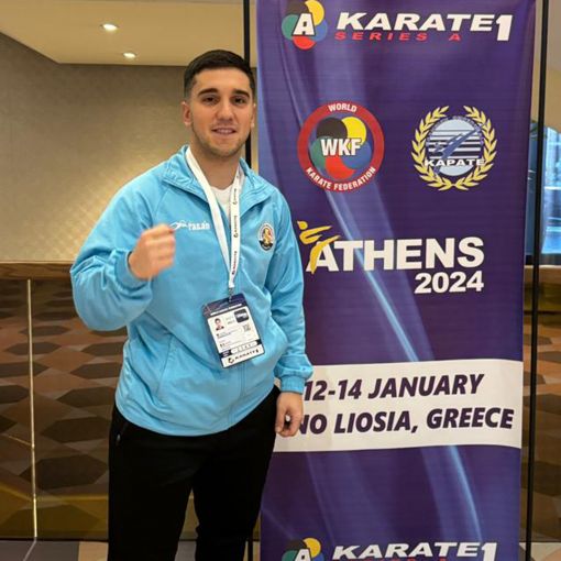 Moreira cau en la primera ronda del circuit mundial de karate d'Atenes