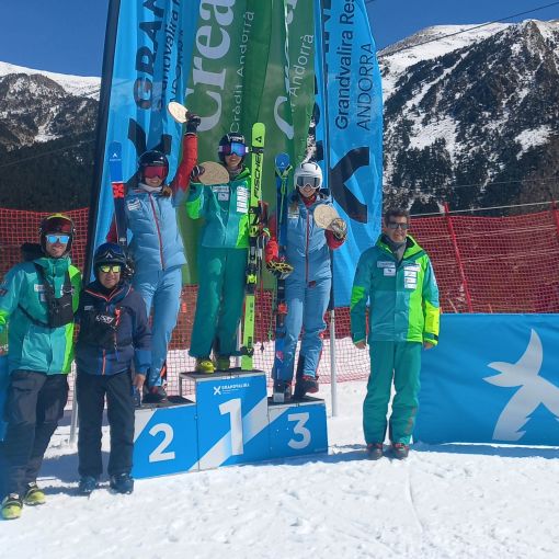 Carla Mijares i Xavier Cornella campions d'Andorra en gegant